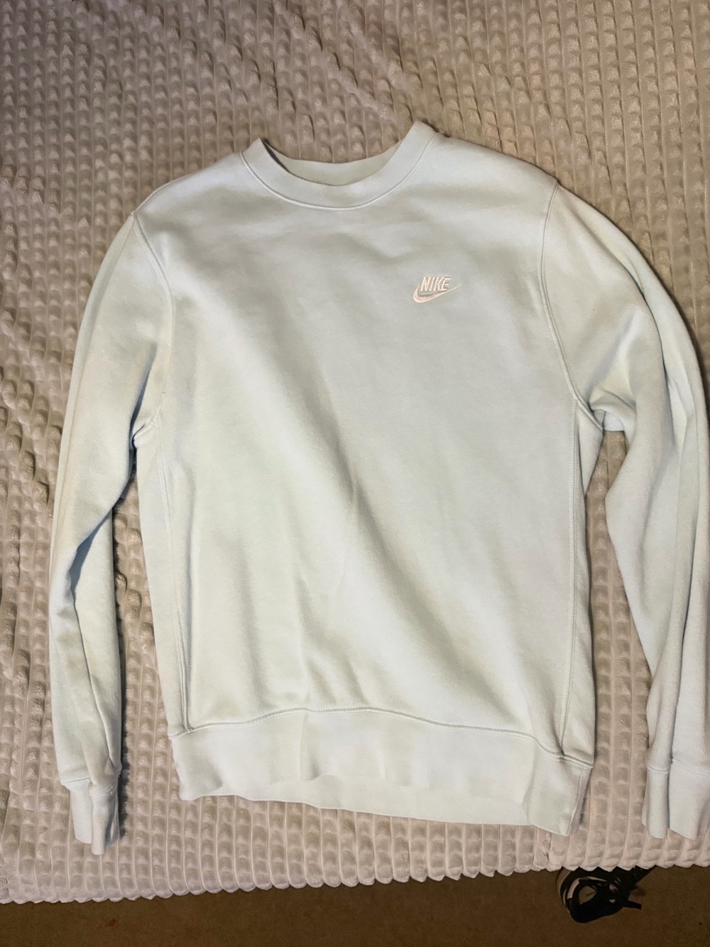 Nike Women's Pastel Blue Crewneck Sweatshirt